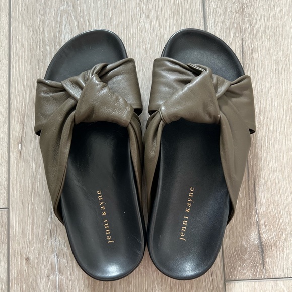Jenni Kayne Shoes - Jenni kayne Leather knot sandal olive